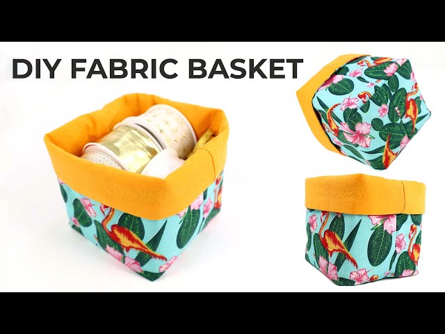 Fabric Basket Tutorial // How to Make Fabric Baskets in ANY Size You Want