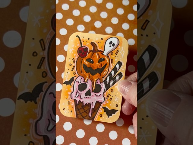 drawing 100 spooky art cards π 53