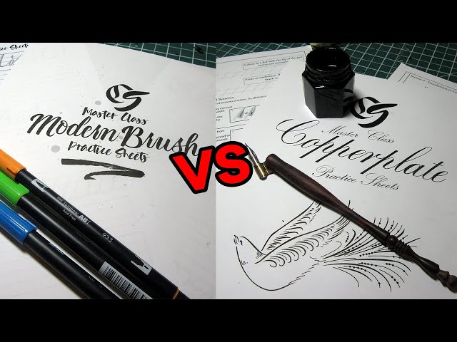 Copperplate vs Modern Calligraphy