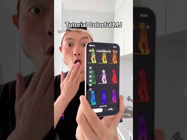 Tutorial Colorful MJ 👀👈 #trending #shorts #viral #youtubeshorts #funny