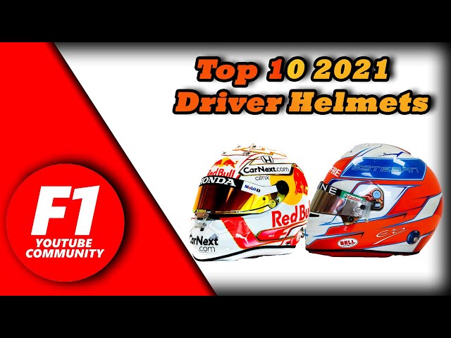 Top 10 F1 2021 Driver Helmets!