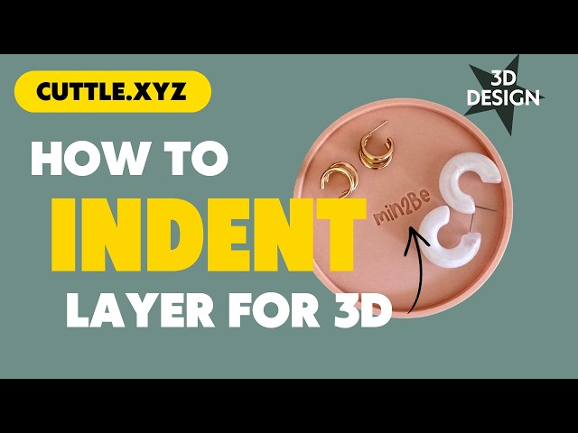 This Simple Cuttle Trick Creates Professional 3D Indented Effects to your 3D Designs