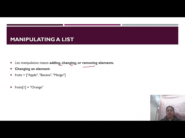 list operations in python