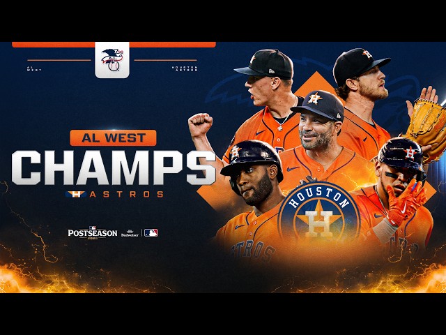 AL WEST CHAMPS: For the 9th time in 10 years, the Astros will be playing in the Postseason! 🚀