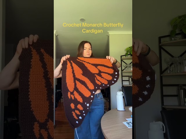Crochet Butterfly Cardigan #crochet t