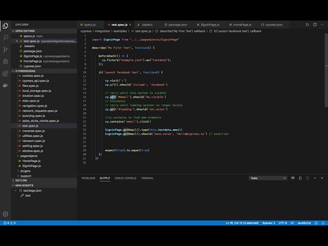 Cypress Automation with Page Object Model(POM)