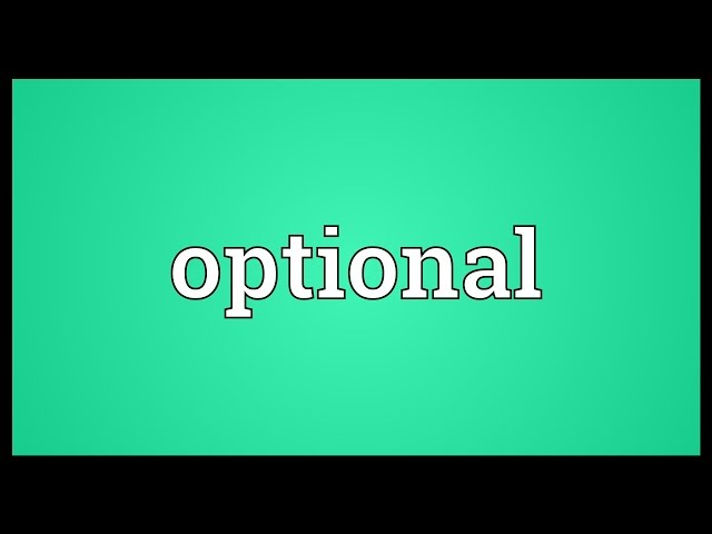Optional Meaning