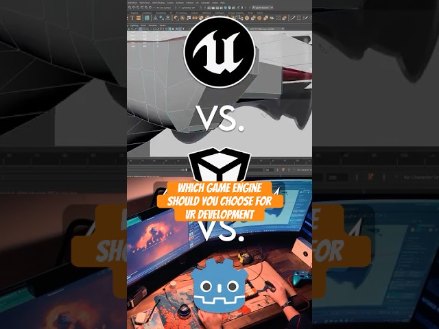 Unity vs Unreal vs Godot: Best Engine for VR Development? #vr #unrealengine #unity #godot #fyp