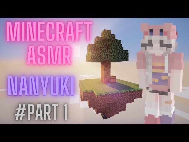 ASMR Minecraft | First steps on my new Skyblock Island! | Game, Keyboard, Mouse Sounds | Part 1