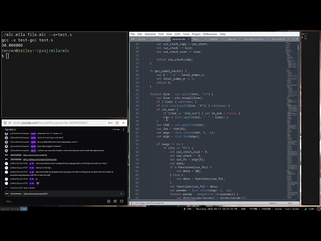 Creating a programming languge using MiLa because why not
