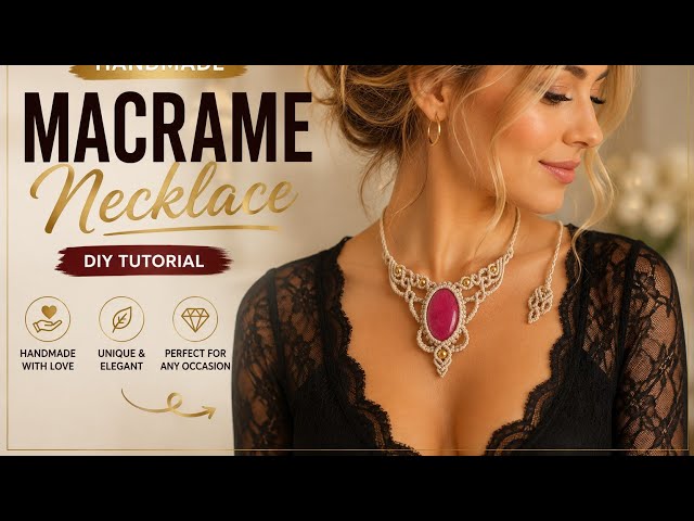 ✨️Beginner-Friendly Micro Macramé Necklace | Boho Jewelry Tutorial