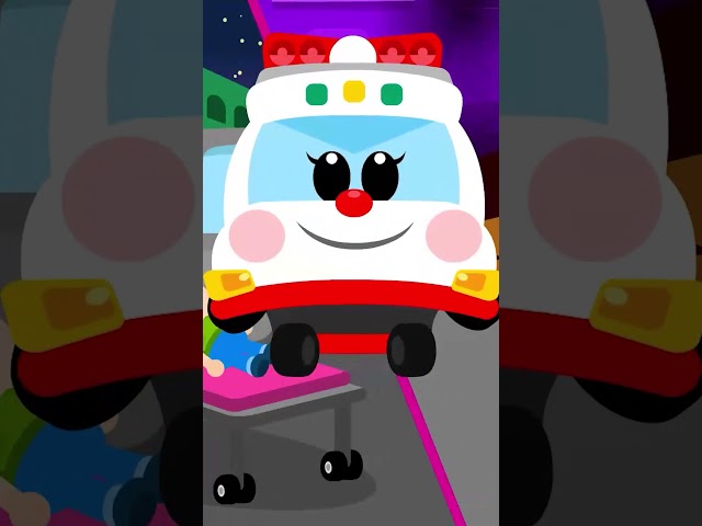 #shorts Brave Rescue Cars 4 | Vehicle Song | Nursery Rhymes & Kids Songs
