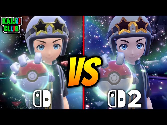 Pokémon Scarlet & Violet Switch 1 VS Switch 2 Gameplay Comparison