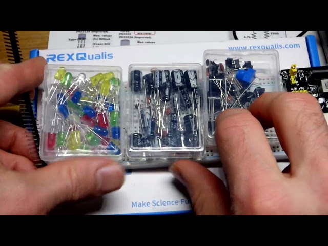Unboxing Basic Electronics Component Kit WIth Breadboard Power Supply