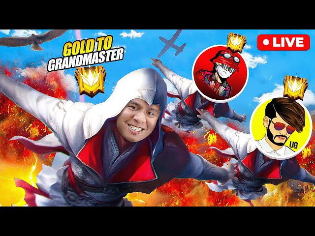 13 Million 13 Hours Live Grandmaster Push with V Badge Youtubers ✌ Tonde Gamer #freefire #live