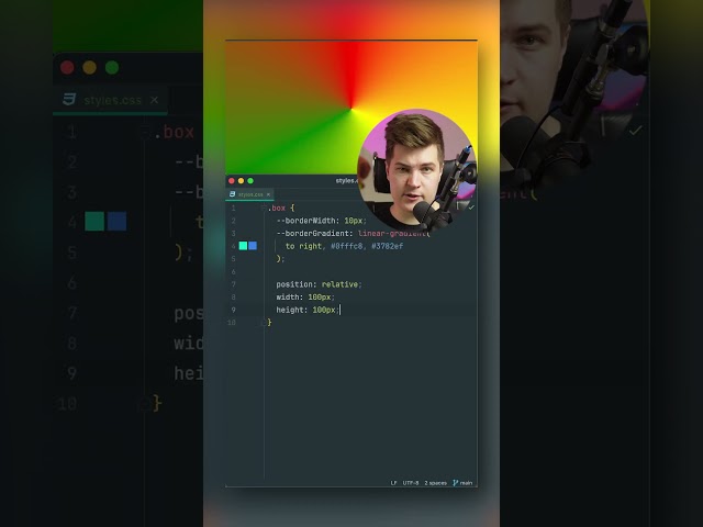 CSS Rounded Gradient Border with Transparent Background — The mask Property