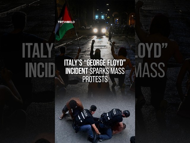 Protests erupt in Italy after Moroccan-born man dies during police encounter