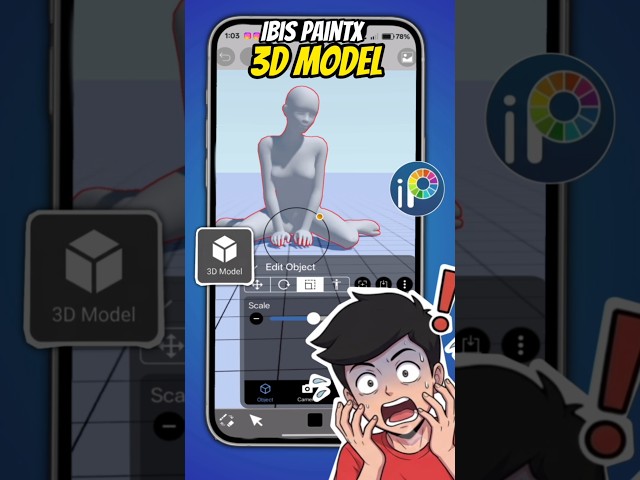 How to Import  3D Model in Ibis Paintx on Mobile ?