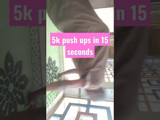 push up challenge, 5k in 5 seconds