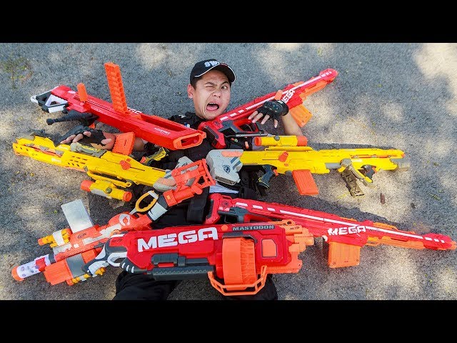 LTT Game Nerf War : Winter Warriors SEAL X Nerf Guns Fight Gang Rocket Person Shooter Purge