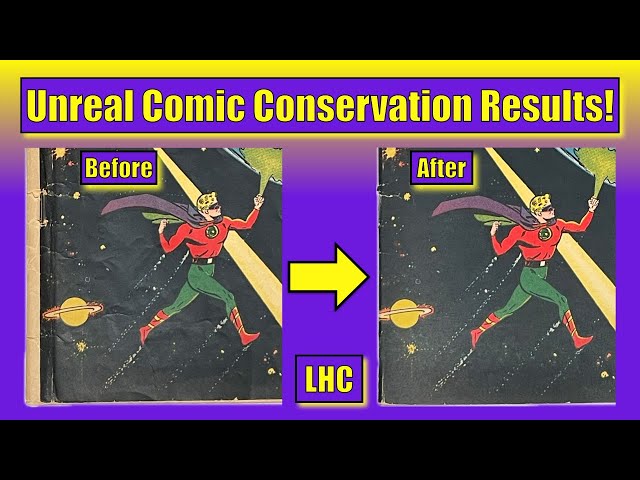 Unbelievable Comic Book Conservation Before and After!