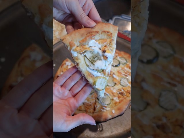 You have to try this! #cookwithme #cooking #picklelovers #pickles #pizza #homemade #Pickle #grillos