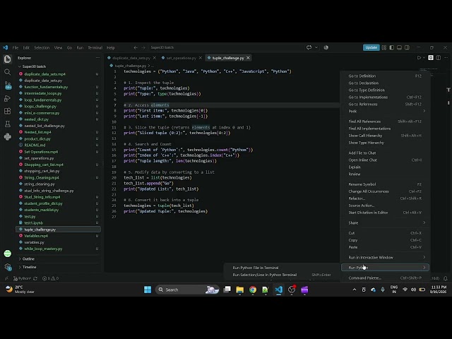 Tuples