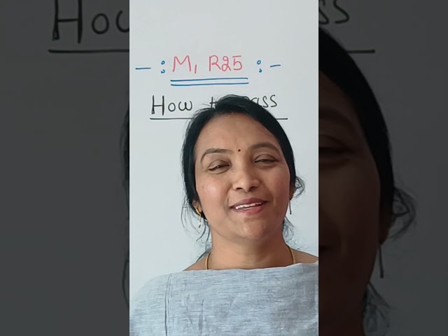 M1R25 Most Important Questions #M1R25 #M1DamsureQuestions