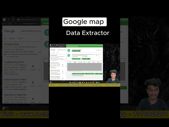 Google Map Data Extractor || Best data Scrape Scraping Tool 🚀  #dataextractor #googlemaps #database