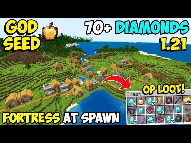 🔥 Best [God Seed] For Minecraft 1.21 Bedrock & PE | Four Blacksmith Village Seed | New Seeds 2025