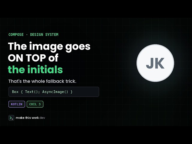 Building an Avatar Component in Compose — Line by Line