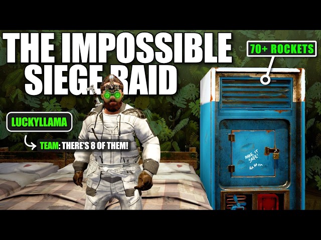 LuckyLlama and I online siege raided a clan in Rust...
