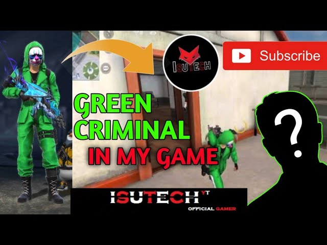 Green Criminal is in my game 😮 Free Fire Funny Video #shorts #freefire #greencriminal #funnyvideo