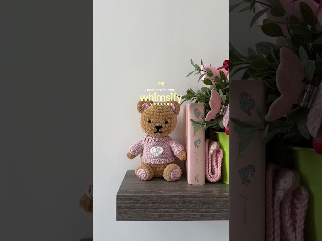 crochet cute room decor with me🧚🏻 #crochetpattern #crochettutorial