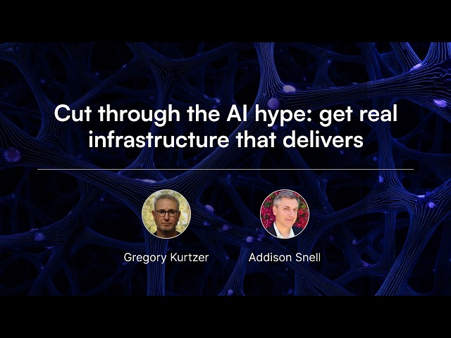 Cut through the AI hype: Get real infrastructure that delivers