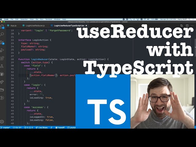 useReducer with TypeScript