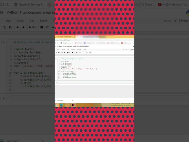 Draw a Flower using Turtle in Python - Free Python Course