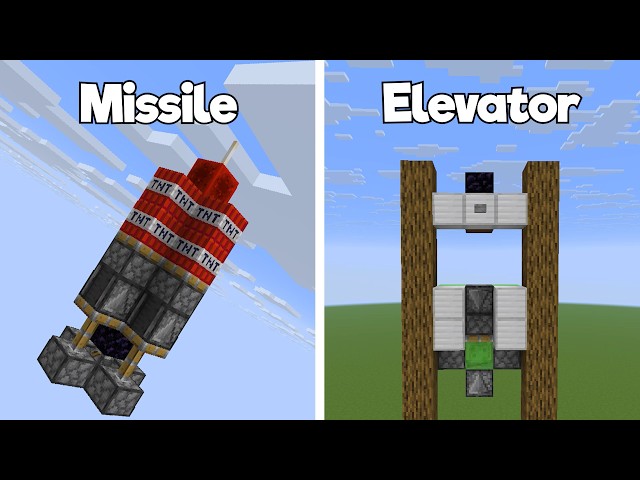 Minecraft: 10 Redstone Build Hacks #5