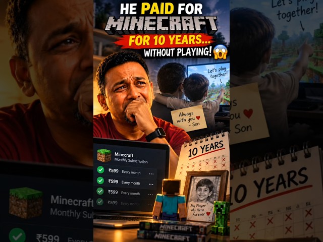 10 YEARS OF PAYING FOR A GAME HE NEVER PLAYED! 💀  | Game | Minecraft #business #trending