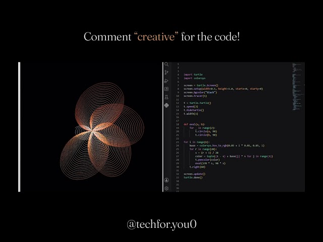 Watch Python Turn Code Into Art!✨🪷