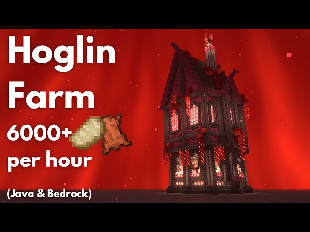 HOGLIN FARM | Minecraft tutorial | Java & Bedrock 26.2