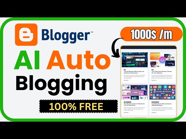 Create a FREE AI Blogger Autoblogging website with ChatGPT and Google Sheets, and earn up to 1000$