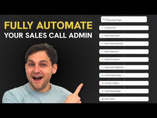 How to Automate Post Sales Call Admin With AI