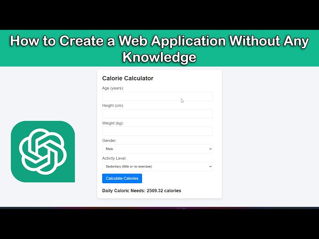 How to Create a Web Application Without Any Knowledge