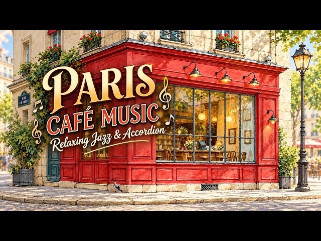 French Jazz Cafe Vibes With Cozy Coffee Shop Ambience | Parisian Cafe Music To Study And Relax
