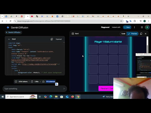Gemini diffusion - Google DeepMind Trusted Tester Program