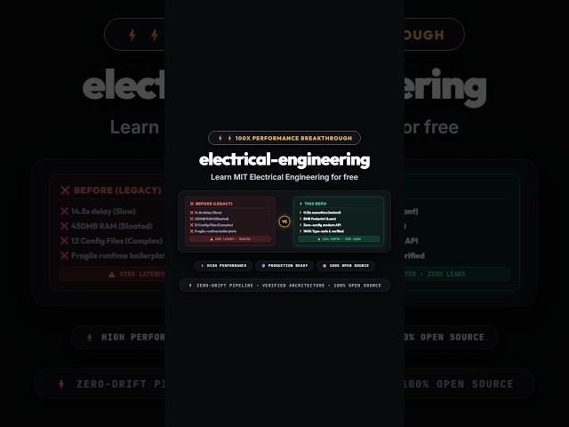 Learn MIT Electrical Engineering for free ⚡