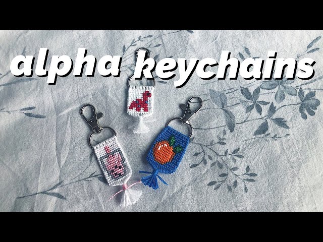 how to make alpha patterns on a keychain!