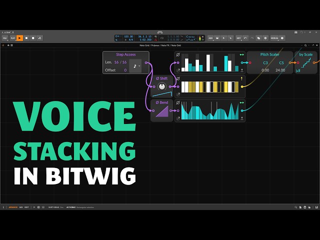 Voice Stacking in Bitwig