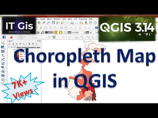 How to Prepare Choropleth Map in QGIS || Choropleth Map in QGIS || Data Representation|| IT GIS